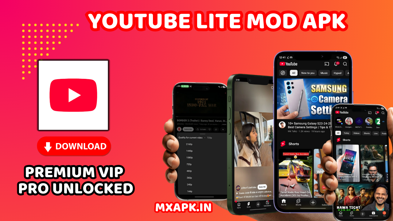 youtube lite mod apk